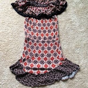 Nordic Spanish Aeropostale off the shoulder dress